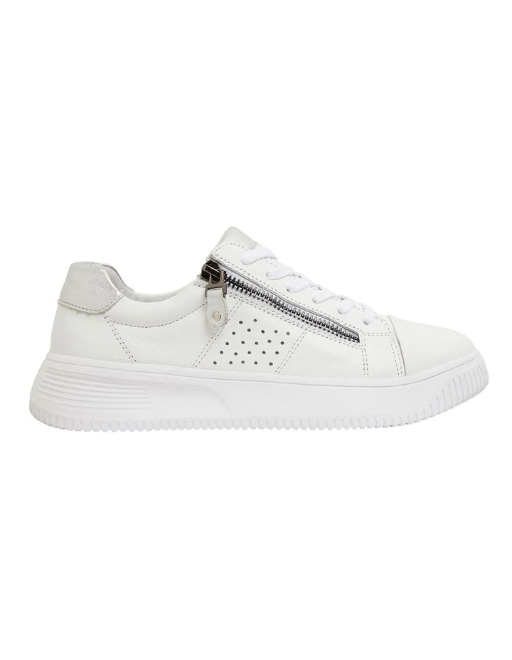 Wide Steps Novella White/Silver Glove Sneakers 1 Wide Steps Novella White/Silver Glove Sneakers