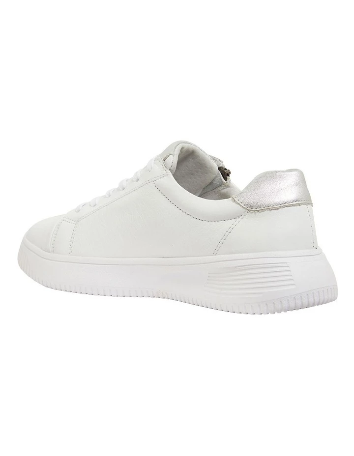 Wide Steps Novella White/Silver Glove Sneakers 7 Wide Steps Novella White/Silver Glove Sneakers - Image 7