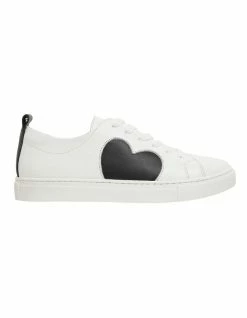 Pink Inc Love White / Black Glove Sneakers