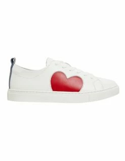 Pink Inc Love White / Red Multi Sneakers