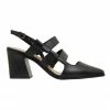 Jane Debster Gloria Black Glove Heeled Shoes