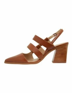 Jane Debster Gloria Cognac Glove Heeled Shoes -Deals Shoes Store 874924030 3 720x928
