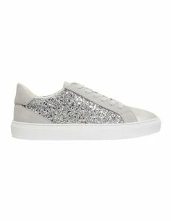 Jane Debster Ray Silver Glitter Multi Sneakers