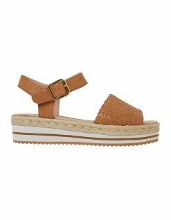 Jane Debster Debbie Tan Weave Sandals