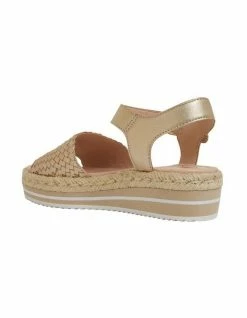 Jane Debster Debbie Soft Gold Weave Sandals -Deals Shoes Store 874924840 7 720x928