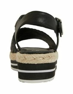 Jane Debster Debbie Black Weave Sandals -Deals Shoes Store 874924930 5 720x928
