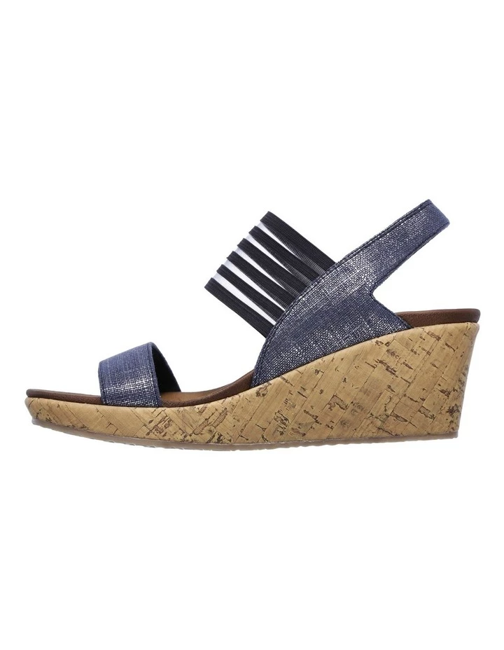 Skechers Beverlee Smitten Kitten Navy Sandal 3 Skechers Beverlee Smitten Kitten Navy Sandal - Image 3