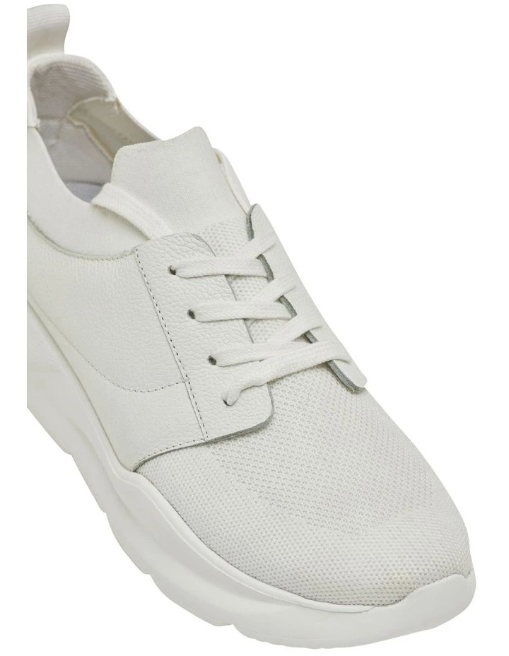 Oxford Ramona White Knitted Trainer Shoes 4 Oxford Ramona White Knitted Trainer Shoes - Image 4