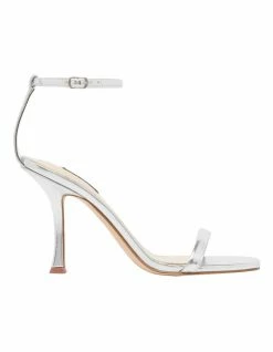 Nine West Yess Silver Heels