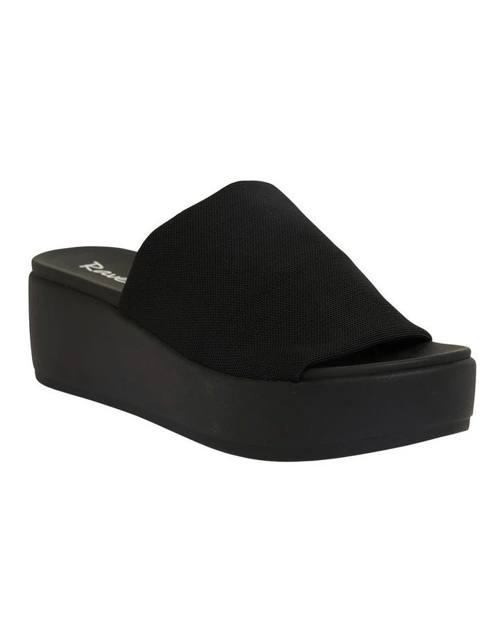 Ravella Foster Black Stretch Sandals 2 Ravella Foster Black Stretch Sandals - Image 2