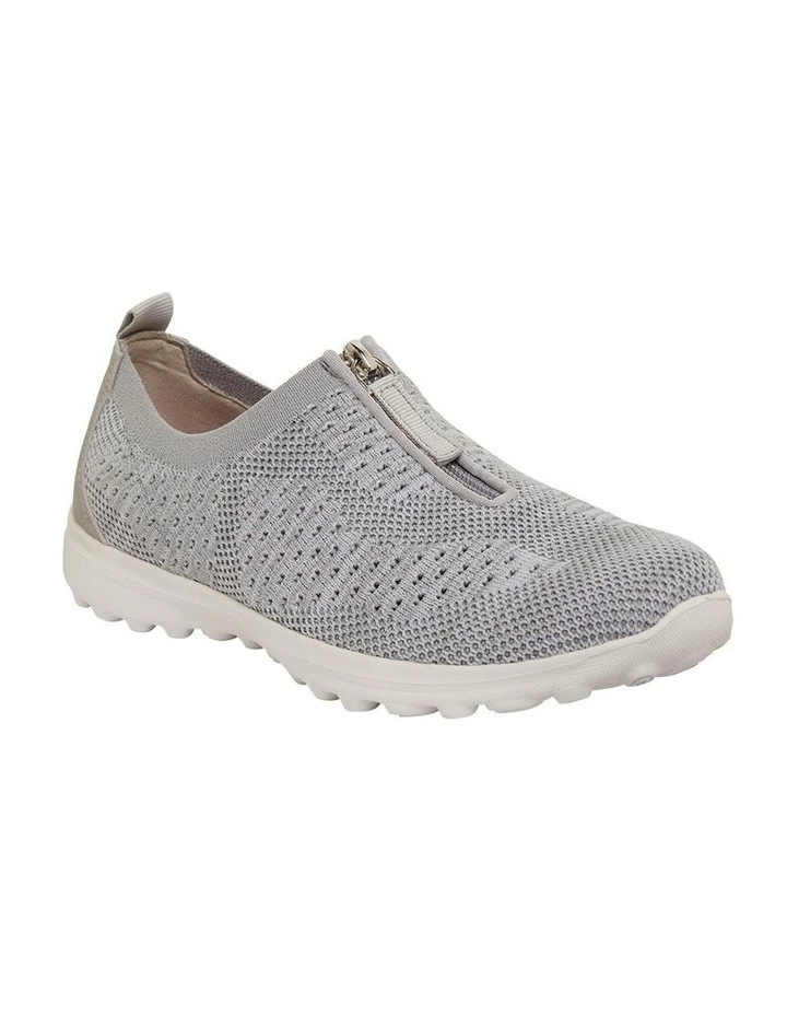 Active Flex Oberon Light Grey Stretch Sneakers 2 Active Flex Oberon Light Grey Stretch Sneakers - Image 2