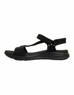 Active Flex Naples Black Diamante Sandals -Deals Shoes Store 877229830 3 720x928