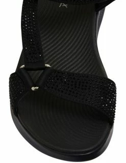 Active Flex Naples Black Diamante Sandals -Deals Shoes Store 877229830 6 720x928