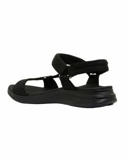 Active Flex Naples Black Diamante Sandals -Deals Shoes Store 877229830 7 720x928