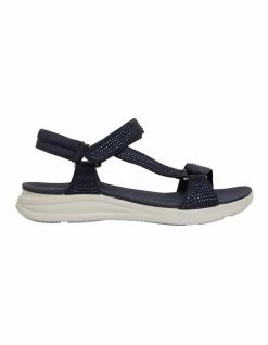Active Flex Naples Navy Diamante Sandals