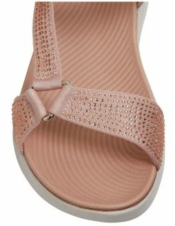 Active Flex Naples Blush Diamante Sandals -Deals Shoes Store 877230010 6 720x928