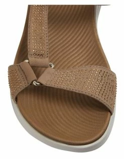 Active Flex Naples Taupe Diamante Sandals -Deals Shoes Store 877230100 6 720x928