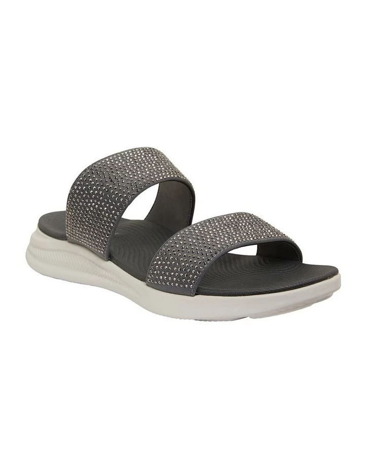 Active Flex Novato Grey Diamante Sandals 2 Active Flex Novato Grey Diamante Sandals - Image 2