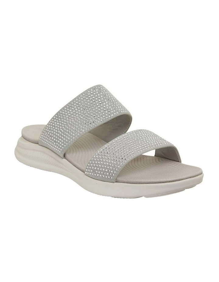 Active Flex Novato Light Grey Diamante Sandals 2 Active Flex Novato Light Grey Diamante Sandals - Image 2