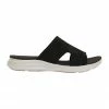 Active Flex Madon Black Stretch Sandals