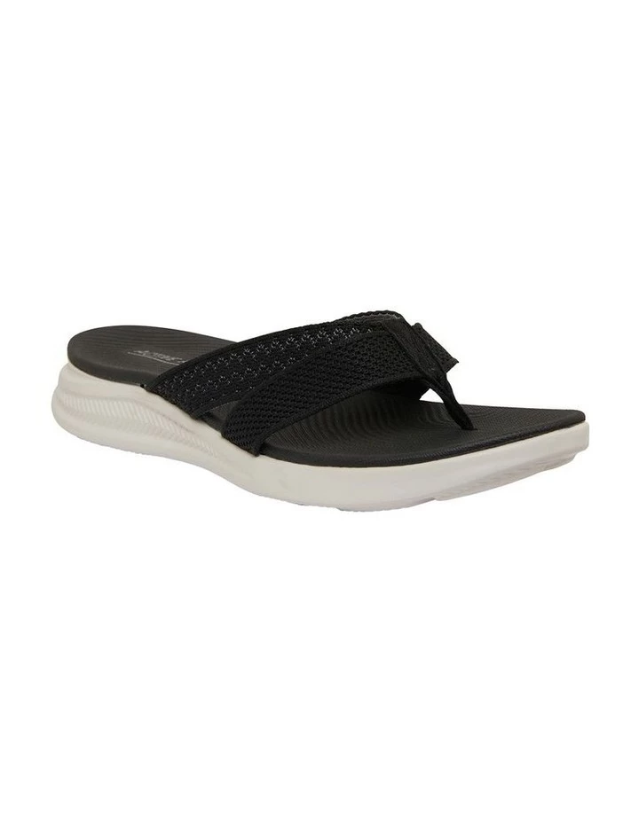 Active Flex Magda Black Stretch Sandals 2 Active Flex Magda Black Stretch Sandals - Image 2