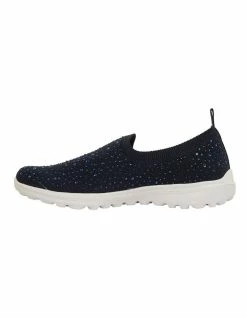 Active Flex Parlour Navy Diamante Sneakers -Deals Shoes Store 877343680 3 720x928