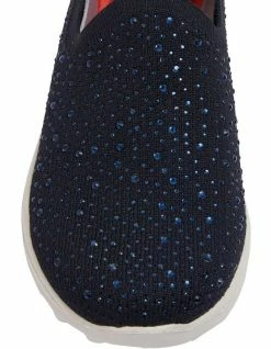 Active Flex Parlour Navy Diamante Sneakers -Deals Shoes Store 877343680 6 720x928