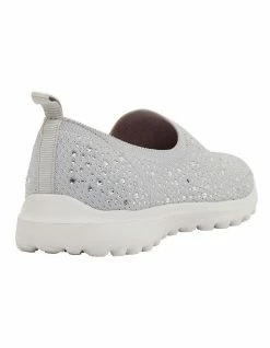 Active Flex Parlour Light Grey Diamante Sneakers -Deals Shoes Store 877343860 4 720x928