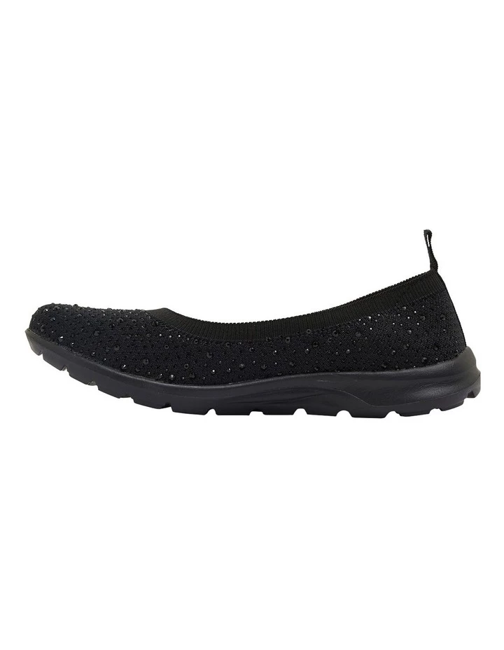 Active Flex Patrice Black Diamante Sneakers 3 Active Flex Patrice Black Diamante Sneakers - Image 3