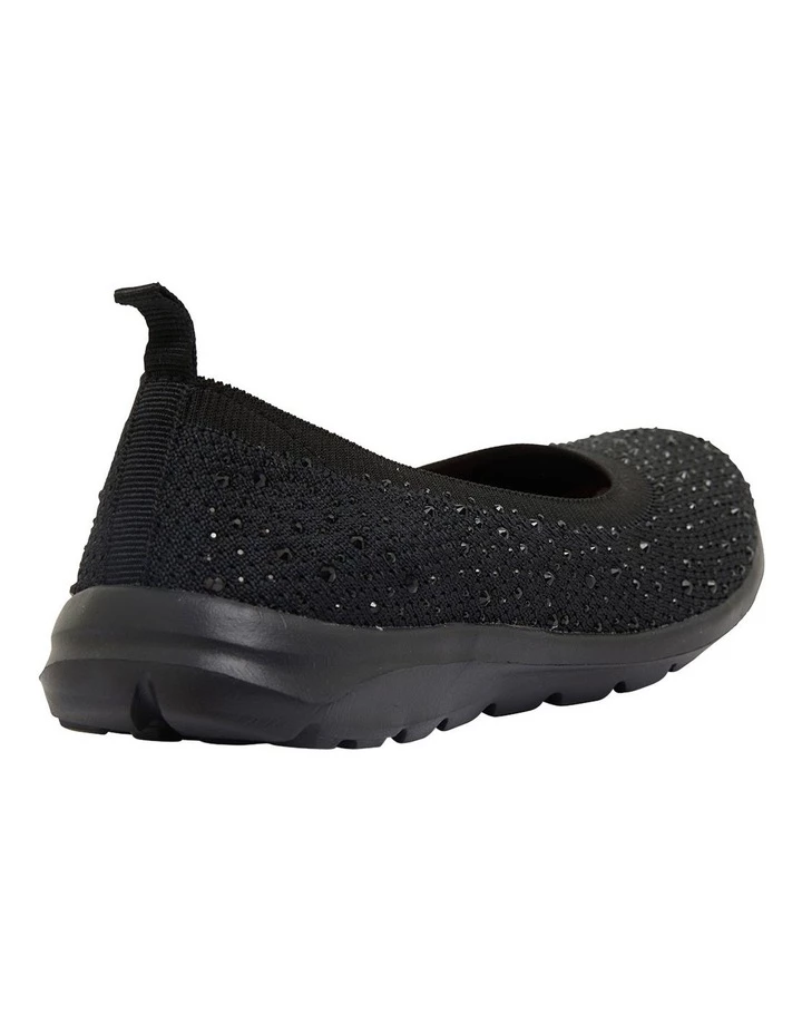 Active Flex Patrice Black Diamante Sneakers 4 Active Flex Patrice Black Diamante Sneakers - Image 4