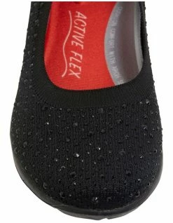 Active Flex Patrice Black Diamante Sneakers 12 Active Flex Patrice Black Diamante Sneakers -Deals Shoes Store 877343950 6 720x928