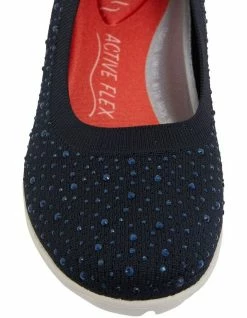 Active Flex Patrice Navy Diamante Sneakers -Deals Shoes Store 877344040 6 720x928