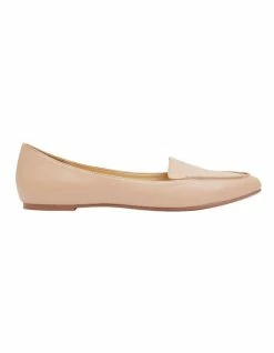 Ravella Reno Nude Lizard Flat Shoes