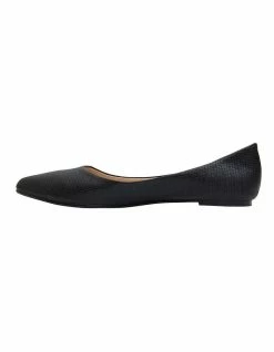 Ravella Reuben Black Lizard Flat Shoes -Deals Shoes Store 878071330 3 720x928