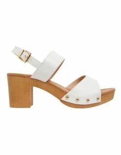 Ravella Lana White Smooth Sandals