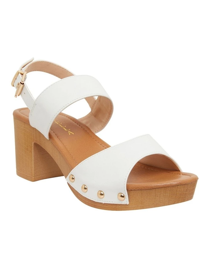 Ravella Lana White Smooth Sandals 2 Ravella Lana White Smooth Sandals - Image 2