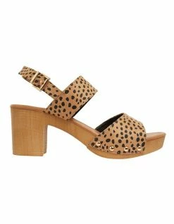 Ravella Lana Nude Cheetah Sandals