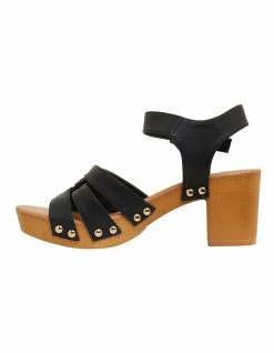 Ravella Lavinia Black Smooth Sandals -Deals Shoes Store 878073850 3 720x928