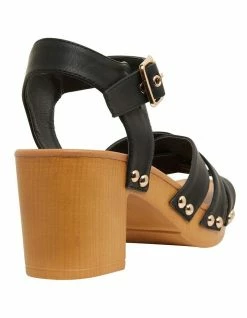 Ravella Lavinia Black Smooth Sandals -Deals Shoes Store 878073850 4 720x928