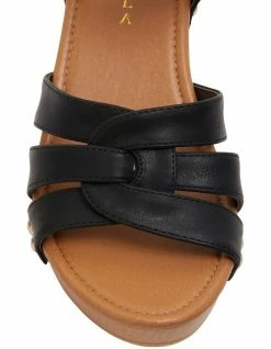 Ravella Lavinia Black Smooth Sandals -Deals Shoes Store 878073850 6 720x928