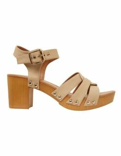 Ravella Lavinia Nude Smooth Sandals