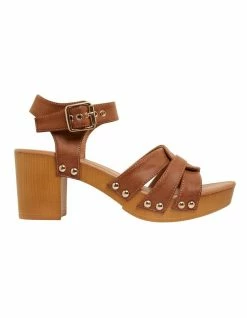 Ravella Lavinia Tan Smooth Sandals