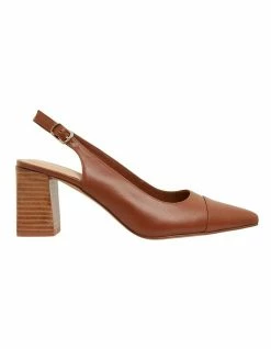 Sandler Kirsty Cognac Glove Heeled Shoes