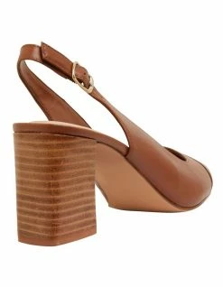 Sandler Kirsty Cognac Glove Heeled Shoes -Deals Shoes Store 880316650 4 720x928
