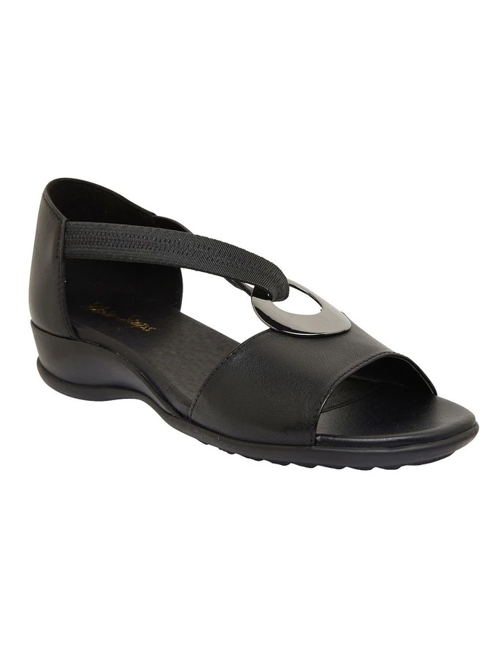 Wide Steps Caroline Black Glove Sandals 2 Wide Steps Caroline Black Glove Sandals - Image 2