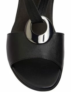 Wide Steps Caroline Black Glove Sandals 12 Wide Steps Caroline Black Glove Sandals -Deals Shoes Store 880375870 6 720x928