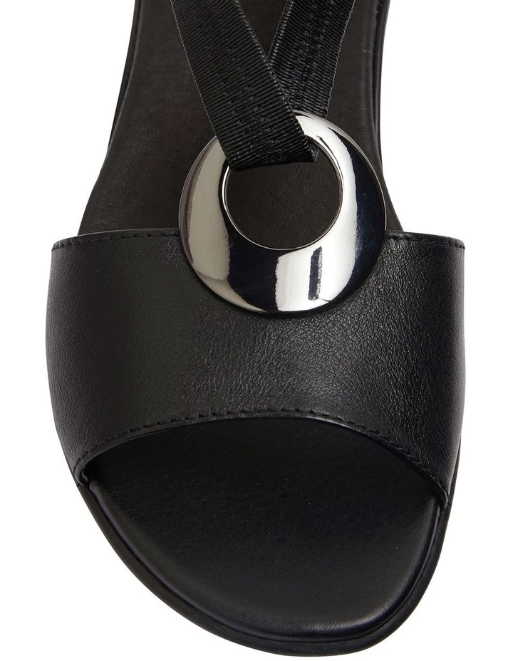 Wide Steps Caroline Black Glove Sandals 6 Wide Steps Caroline Black Glove Sandals - Image 6