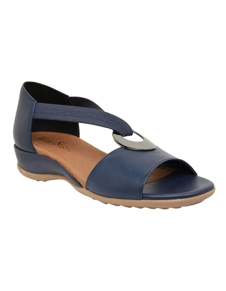 Wide Steps Caroline Navy Glove Sandals 2 Wide Steps Caroline Navy Glove Sandals - Image 2