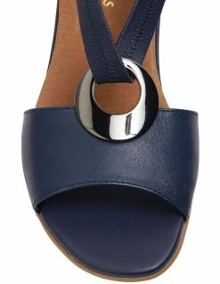Wide Steps Caroline Navy Glove Sandals 12 Wide Steps Caroline Navy Glove Sandals -Deals Shoes Store 880376140 6 720x928