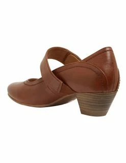 Wide Steps Appeal Cognac Glove Heeled Shoes 11 Wide Steps Appeal Cognac Glove Heeled Shoes -Deals Shoes Store 880385050 7 720x928